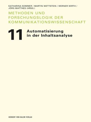 cover image of Automatisierung in der Inhaltsanalyse